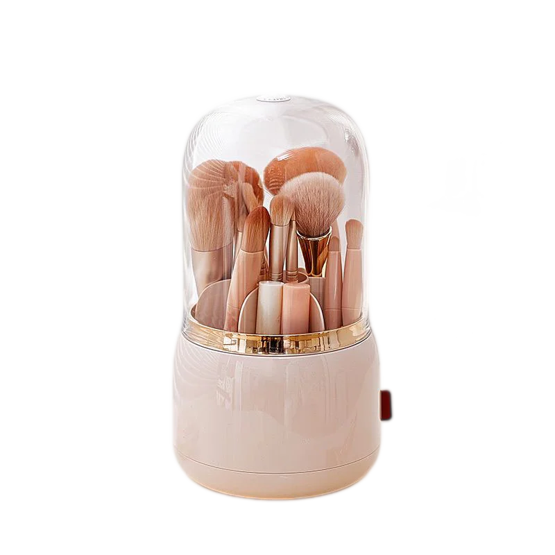 Makeup Storage Organizer with Lid Waterproof Cosmetics Skincare Organizer for Vanity Portable Cosmetics Storage Box for Girls