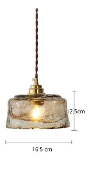 Antique hanging lamp Art Deco Design rustic light Led glass lampshade lampshade for Bedroom Room dining table lamp