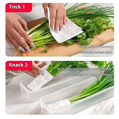 Refrigerator Fresh-keeping Storage Box, Fresh-keeping Artifact,Small Food Preservation Boxes,Transparent Sealed Storage Tool
