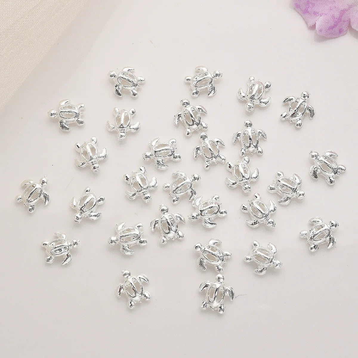 50Pcs New Nail Accessories Cute Hollow Turtle Summer Style Nail Accessories Accessories