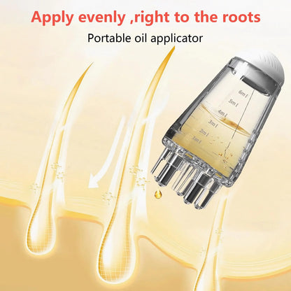 6ml Scalp Applicator Mini Head Massager Roller Ball Brush Hair Growth Essential Oil Medicine Liquid Applicator Massage Comb