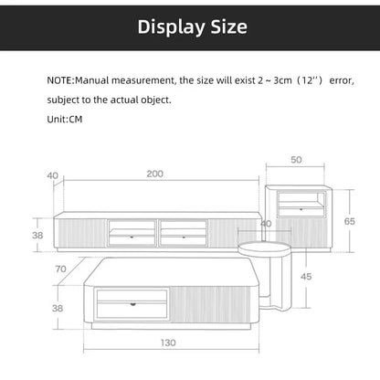 Living Room Furniture Modern Luxury Cabinet TV Stand Stainless Steel +mdf+rock Plate+solid Wood Carton + Wooden Frame Storage