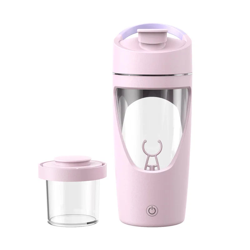 Electric Shaker Bottle Blender Holds upto 700ml  | Portable Pre Workout Whey Protein Drink Cup | Mixes Cocktails Smoothies Shake