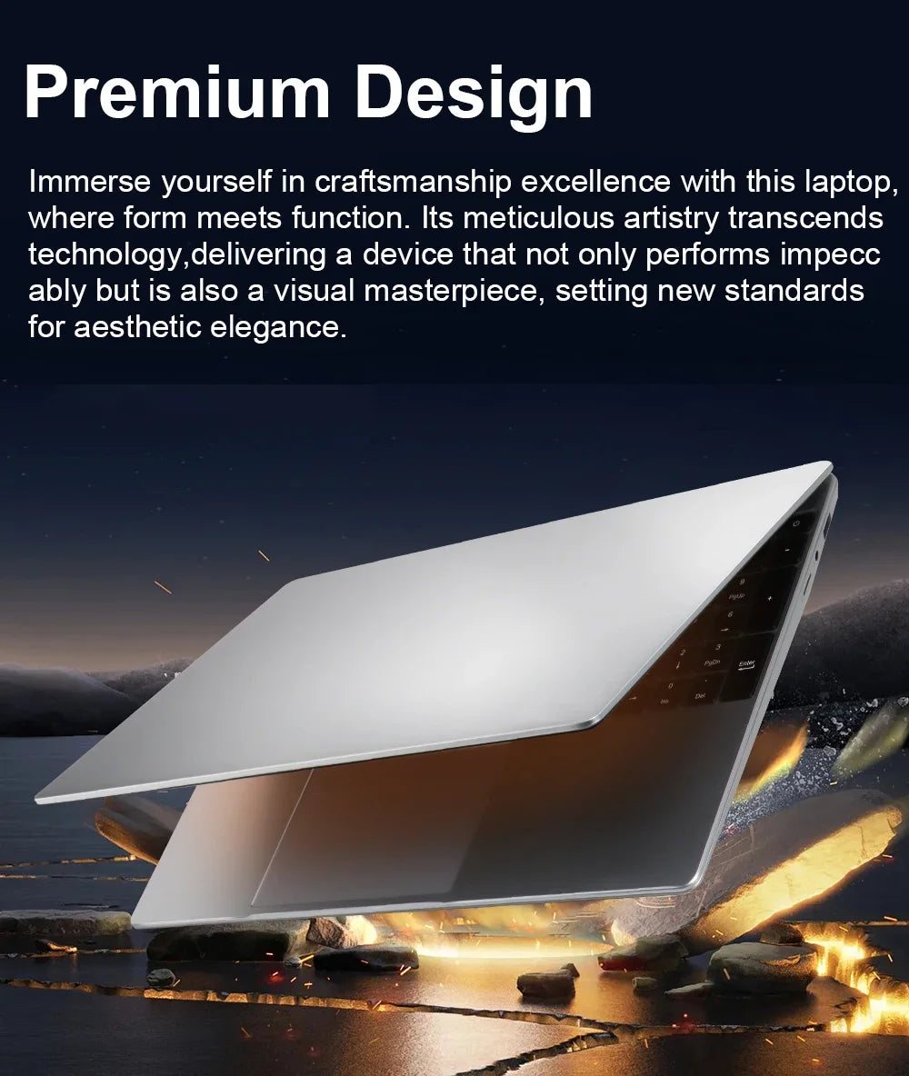 2025 New Notebook PC Windows 11 Gamer 15.6" Ultra Slim Laptop Intel Celeron N4000 16GB RAM 1TB 2TB SSD Office Study Computer PC