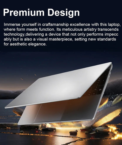 2025 New Notebook PC Windows 11 Gamer 15.6" Ultra Slim Laptop Intel Celeron N4000 16GB RAM 1TB 2TB SSD Office Study Computer PC