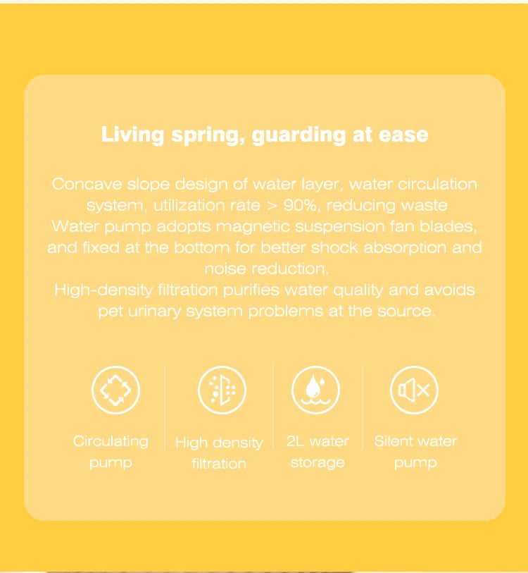 Cat Water Fountain Auto Filter USB Electric Mute Drinker Bowl 2L Recirculate Filtring Drinker for Cats Dog Pet Water Dispenser