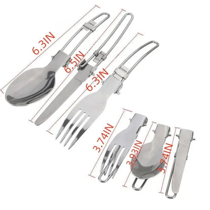 Portable Camping Cookware Kit for Backpacking Gear Camping Cooking Set Easy Storage Backpack Camping Pots Outdoor Cooking