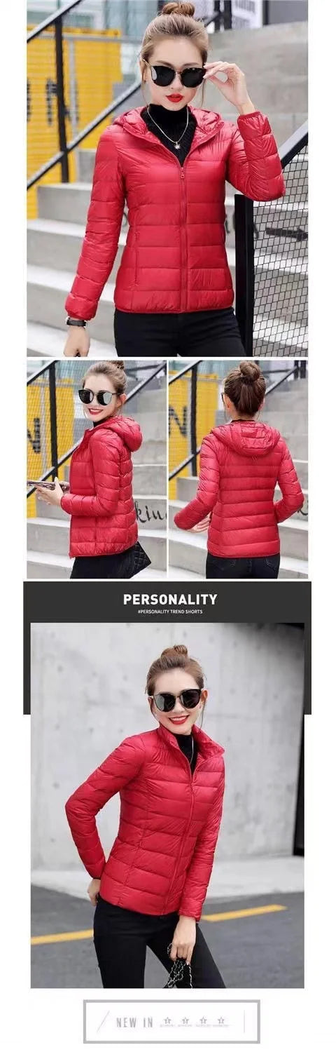 Duck Down Jacket Women Ultra Light Down Jacket All Season Feather Jacket Plus Women Overcoat Windbreaker Coats Down Coats
