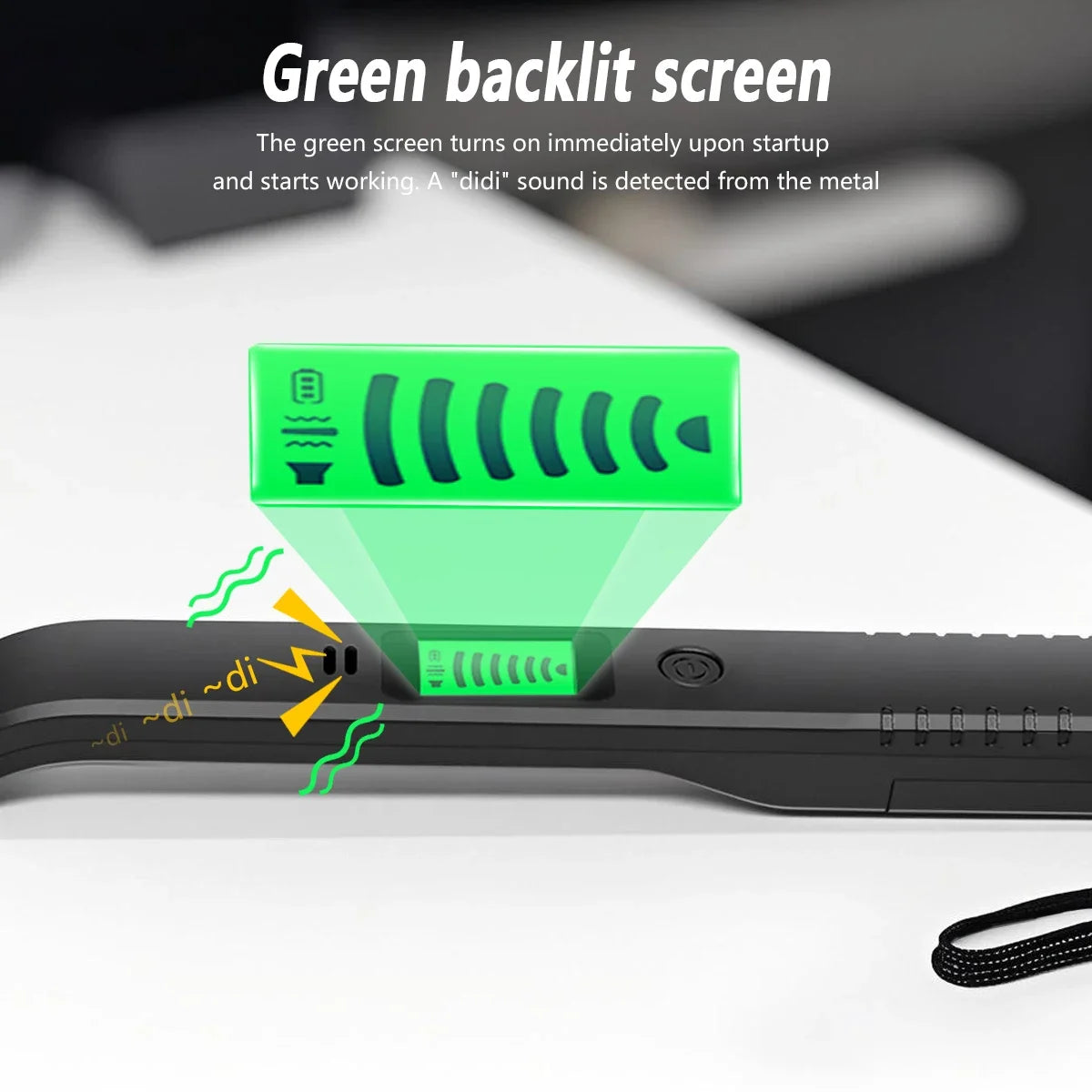 High Sensitivity Handheld Metal Detector with Alarm & Pinpoint Coil for Security/Industrial/Treasure Hunting