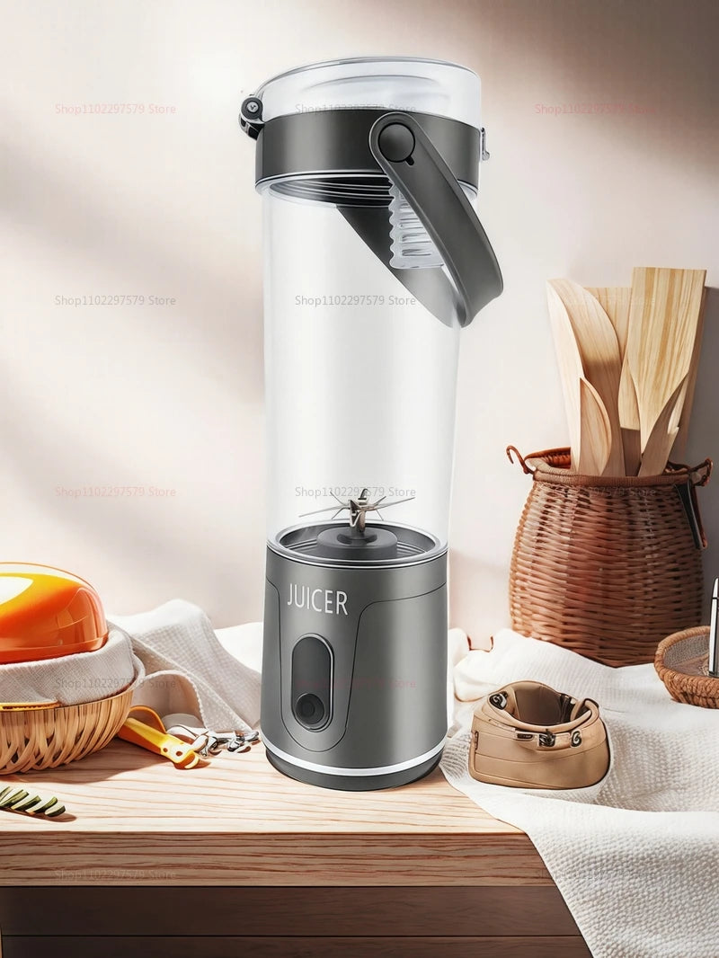 Portable Blender 4000mAh 600ML USB Rechargeable Electric Juicer for Smoothies Personal Fruit Mixer Compact Outdoor Fruit Blender