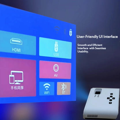 Upgraded 5G WiFi Bluetooth Projector Native1080P Video Projector with USB-C Power Bank Compatibility Home Theater Mini Projector