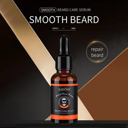 Natural Beard Balm And Beard Oil Moisturizing Smoothing Soften Beard Wax Cream Reduce Frizz And Split Ends Hair Care Essence Oil