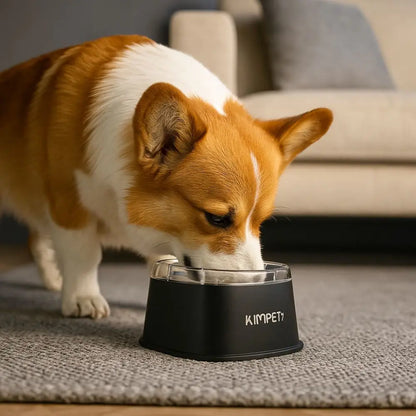 Non-Wetting Mouth Pet Floating Bowl Spill Proof Removable Dogs Slow Drinking Bowl Large Capacity Anti-Tip Pet Water Bowl Cattery