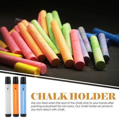 6 Pcs Chalk Holder Storage School Supplies Kid Teaching Materials Clip Child Water Soluble