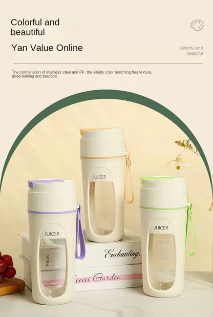 Portable Blender Machine USB Rechargeable Personal Size Blender Juicer Cup For Smoothies And Shakes Mini Fruit Mixer Cup