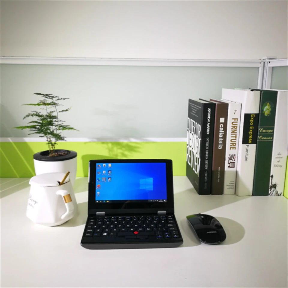 7 Inch Mini Laptop N100 Notebook IPS Touch Screen Portable Netbook Win 11 Pro Mini PC Micro Computer Bluetooth 4.2 16G 1TB