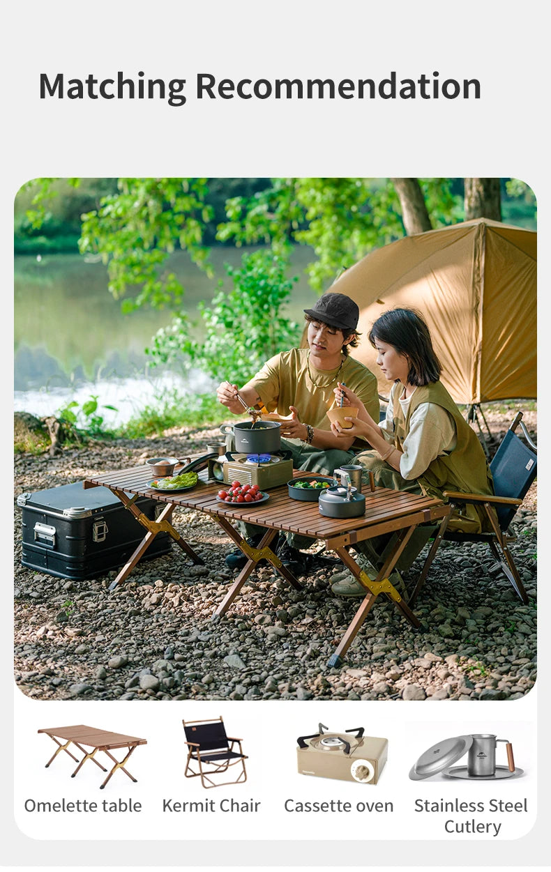 Naturehike Camping Pot Set Aluminum Alloy Cookware Pot Set Portable Outdoor Picnic Tableware Camping Cookware Kit CNK2450CF010