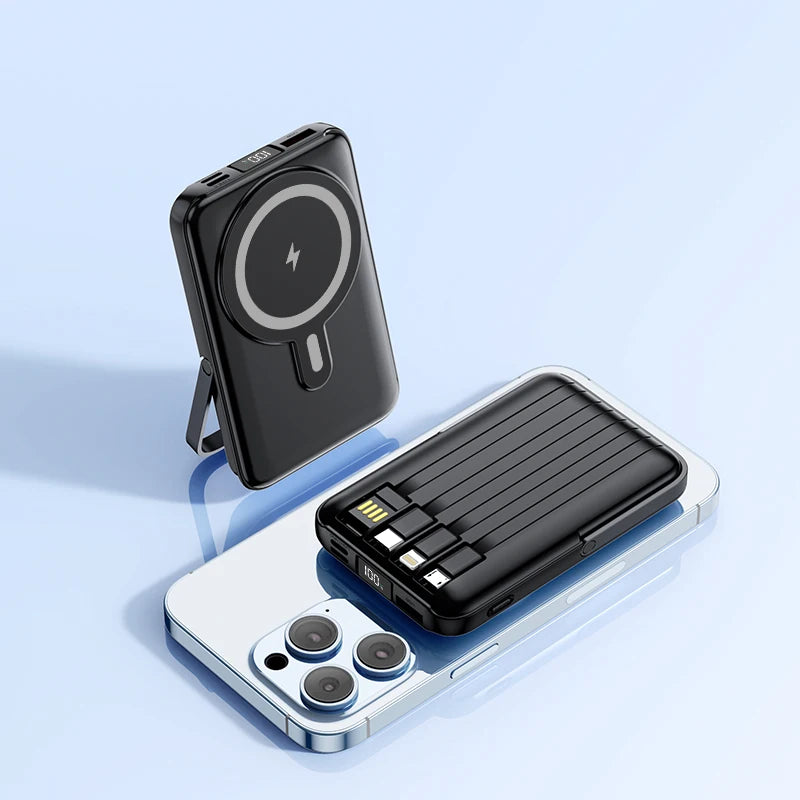 PD 20W Fast Charging 10000mAh Portable Phone Charger Power Station Power Bank Magnetic  Wireless Charger  Power bank