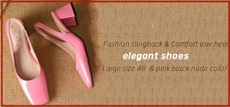 Fashion Slingback Sandals Shoes Women Block Heels Close Toe Party Office Shoes Ladies Elegant Short Heeled Silver Mules Shoes