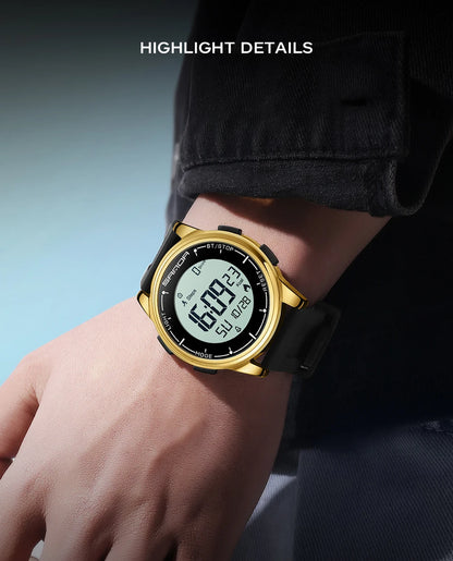 SANDA 9064 Student Sports Quartz LED Electronic Watch Calorimeter Step Electronic Watch Sleep Monitoring Smart Electronic Watch