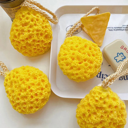 Cheese Bath Ball Japanese Super Soft Lovely Sponge Bath Towel Ladies Children Bath Flower Bath Honeycomb Blister Bath Magic