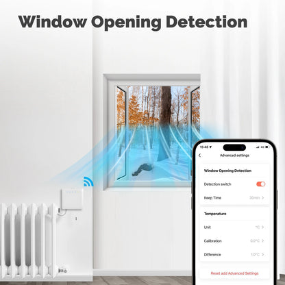 Wifi Smart Thermostat For Pilot Wire Heating Radiator Support Ecowatt Electricity Monitoring App Remote Control Alexa GoogleHome
