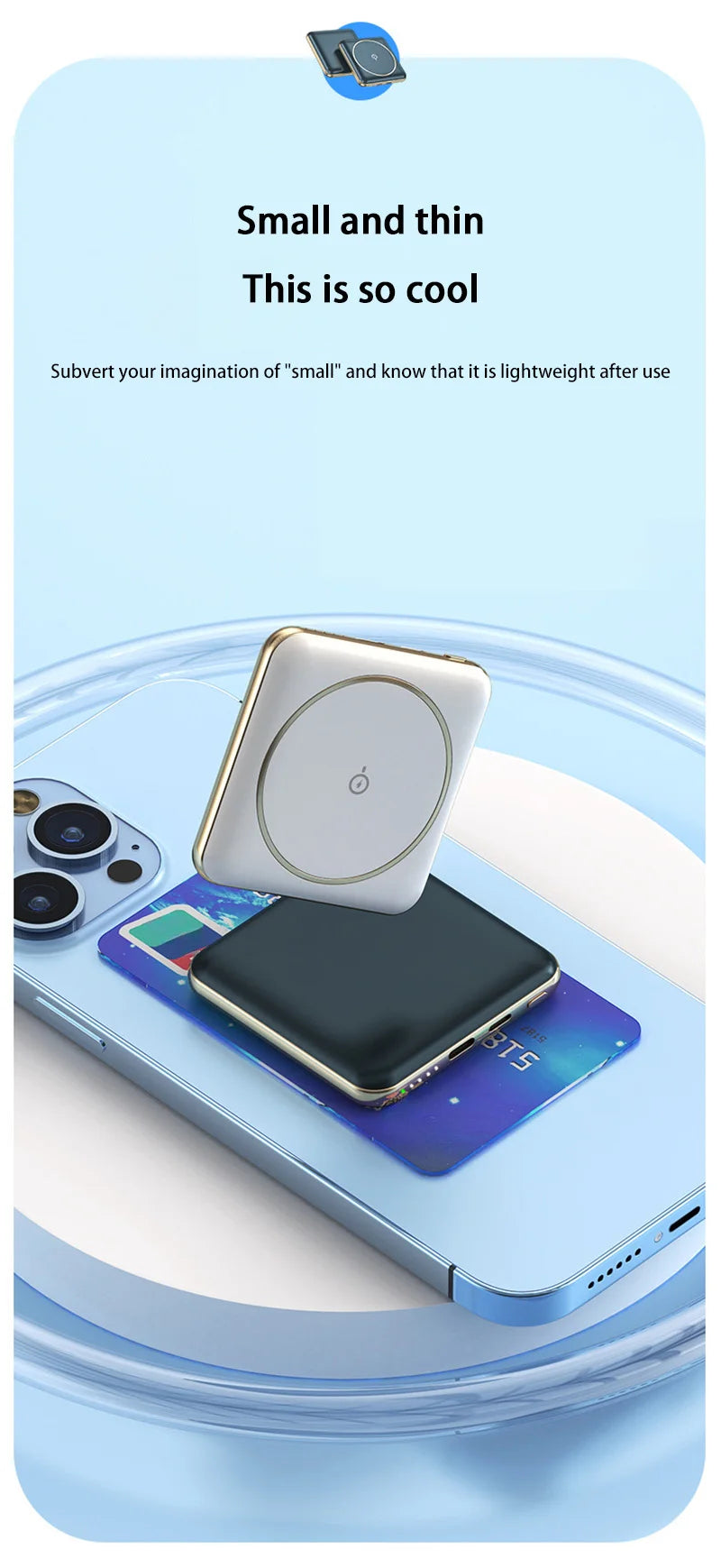 30000mAh Large Capacity Super Fast Charging YM-545 Portable Power Bank Magnetic Wireless Charging Power Bank Mobile Power Bank