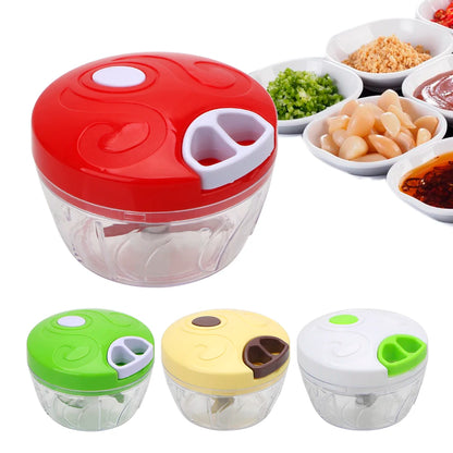 Hand Chopper Mincer Slicer Shredder Multifunction Manual Rope Food Processor Garlic Onion Slicer Cutter