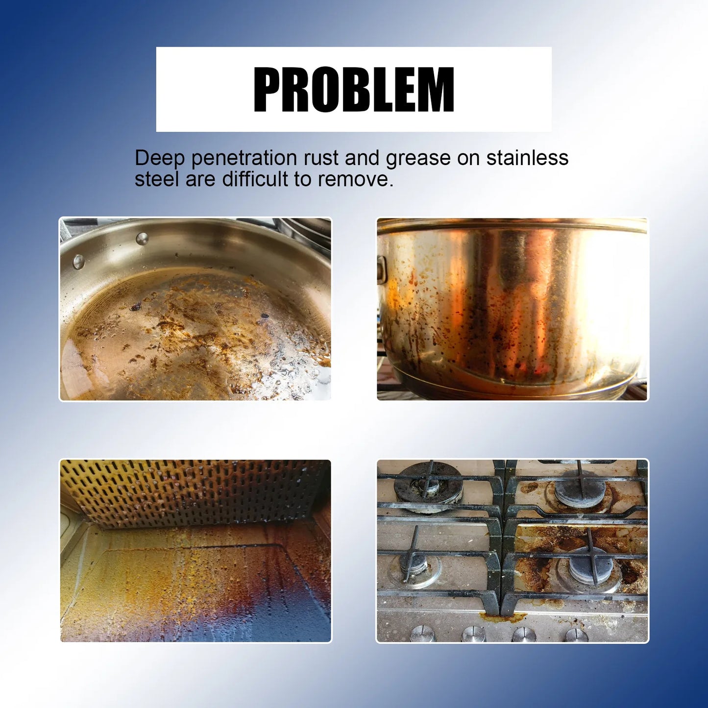 Cookware Cleaning Cream Pot Black Scale Cleaner Cookware Rust Remove Cleaning Pan Bottom Polishing Stainless Steel Cleaner Cream