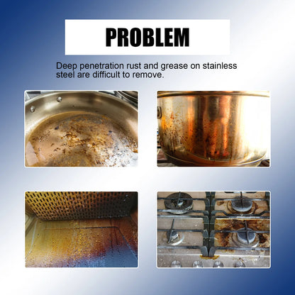 Cookware Cleaning Cream Pot Black Scale Cleaner Cookware Rust Remove Cleaning Pan Bottom Polishing Stainless Steel Cleaner Cream