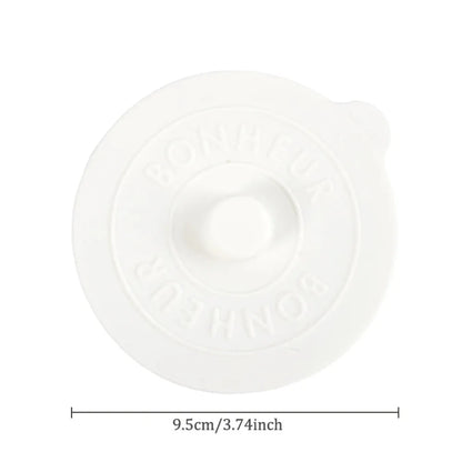 Mugs Lid With Convex Handle Silicone Glass Cup Cover Round Heat-Resistant Cup Lid Dustproof Universal Mug Sealed Cap Pantry