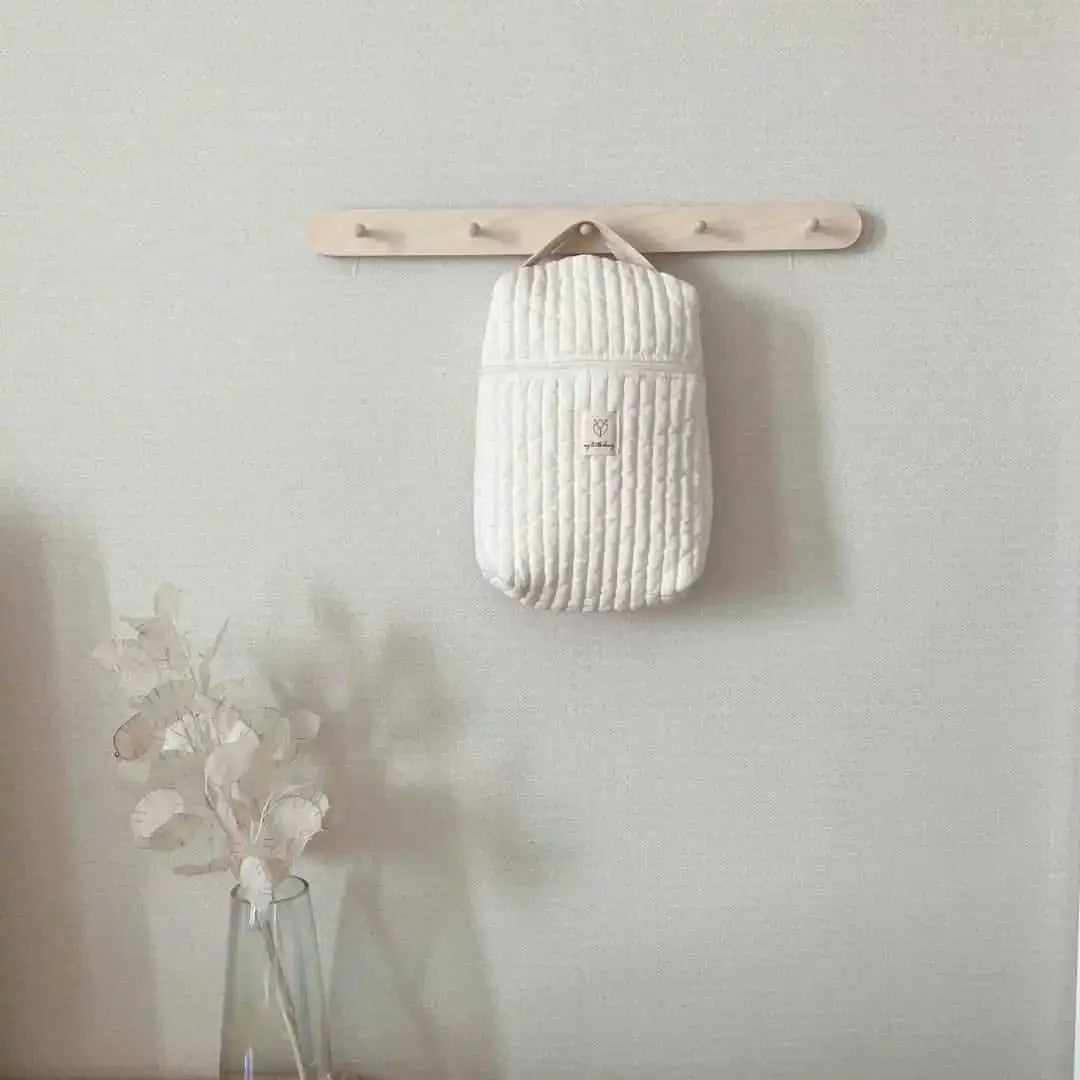 Portable Stroller Nappy Bag Quilted Baby Diaper Caddy Organizer Embroidered Mommy Bags Babies Accessories Changing Bag Storage