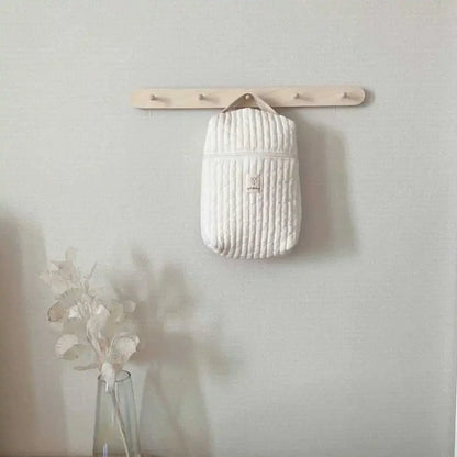 Portable Stroller Nappy Bag Quilted Baby Diaper Caddy Organizer Embroidered Mommy Bags Babies Accessories Changing Bag Storage