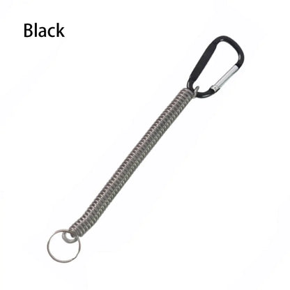 Gear Tool Outdoor Hiking Camping Anti-lost Phone Keychain Portable Fishing Lanyards Camping Carabiner Spring Elastic Rope