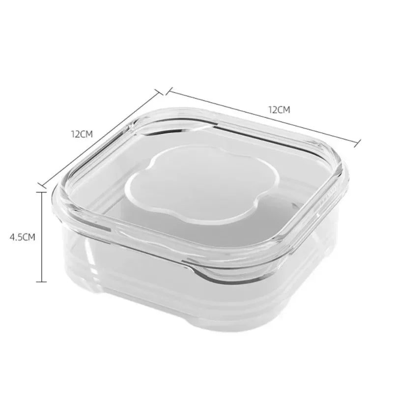 1-8Pcs Clear Food Storage Containers Reusable Food Preservation Boxes for Grains Meat Fruits Vegetables Kitchen Organization