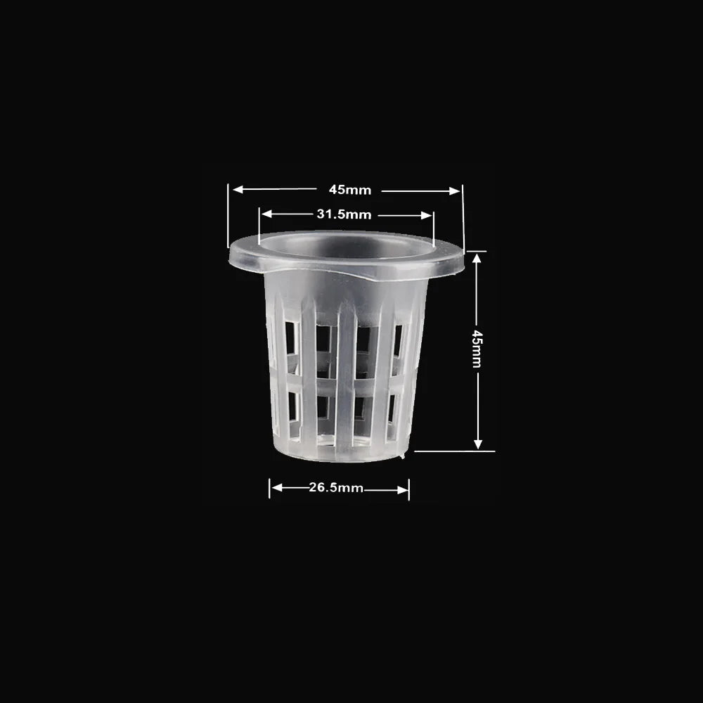 Hydroponic Basket 10pcs Plant Containers Grow Pots High Quality Round Shape Heavy Duty Net Cups Indoor and Outdoor Home Supplies