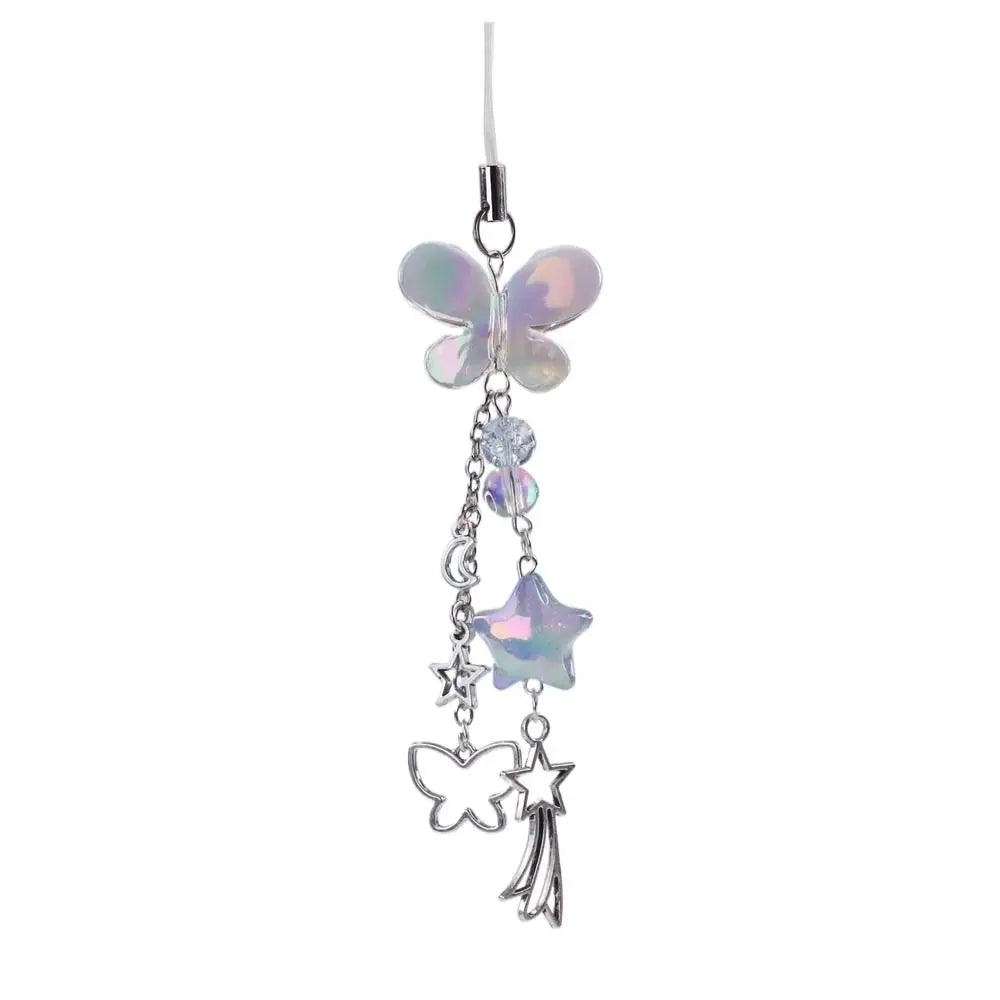 Butterfly Sweet Girl Phone Lanyard Phone Charms Y2K Phone Pendant Phonestraps Backpack Ornament Phone Chain