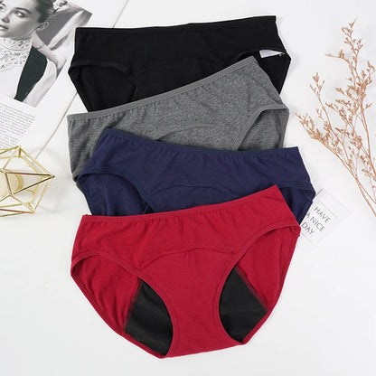 Menstrual Panties Physiological Pants Women Underwear Period Cotton Absorb Water Quick-dry Briefs Female Lingerie Plus Size