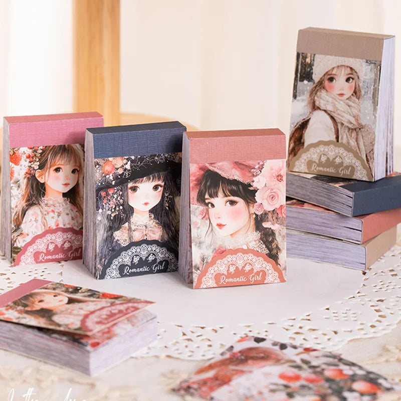 40 Sheets/Bag Notebook Kawaii Girly Background Bag Head Book Handbook Stationery DIY Handmade & Scrapbook Diary Decoration