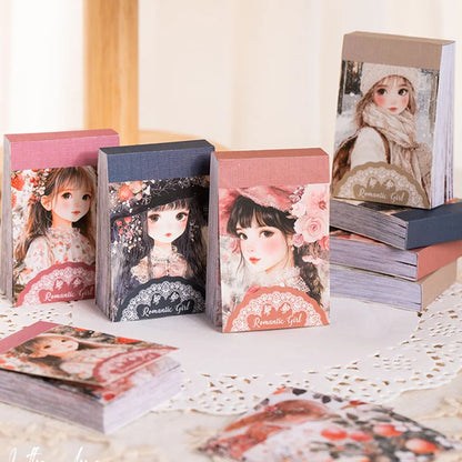 40 Sheets/Bag Notebook Kawaii Girly Background Bag Head Book Handbook Stationery DIY Handmade & Scrapbook Diary Decoration