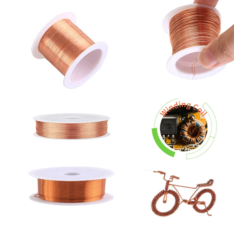 1coils/3 coils copper wire 0.04-0.31mm cable copper wire electromagnetic wire enameled copper winding wire copper paint wire