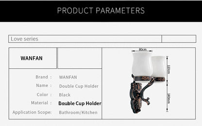 Robe Hooks European Style Brass Black Hangers For Clothes Towel Rack Clothes Hook Home Decoration Bathroom Hardware Set WF-88801