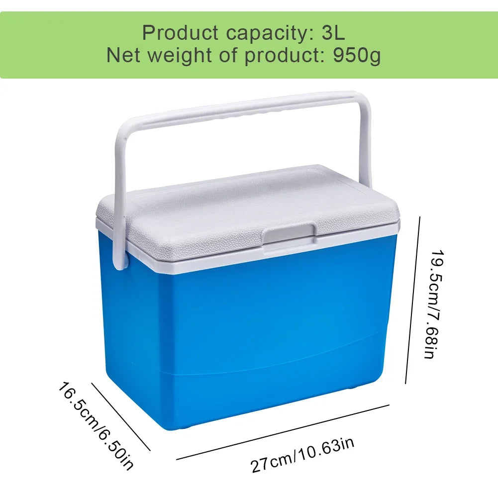 3L Car Refrigerator Camping Mini Fridge Freezer Portable Mini Fridge Cooler Fresh-Keeping Ice Box Keep Cool for Camping Travel