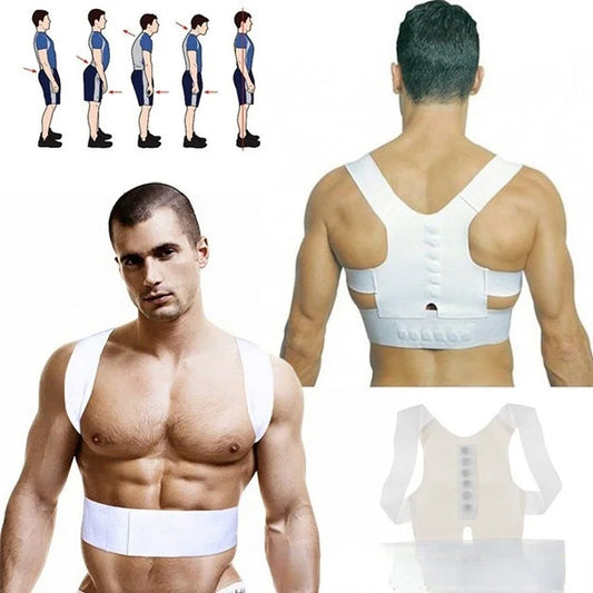Magnetic Posture Corrector Back Shoulder Straighter Brace Belt Corrective Therapy Corset Lumbar Support Correction Women Men