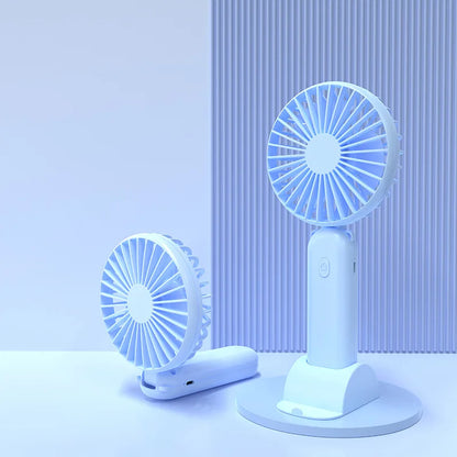 New Handheld Small Fan USB Portable Digital Display silentOffice DeskStudent on Dormitory Charging Outdoor Fan