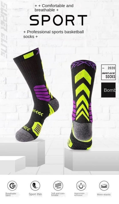 Sports Cycling Socks Breathable  Aero Socks Bicycle Sock Running Hiking Camping Football Basketball Socks Unisex