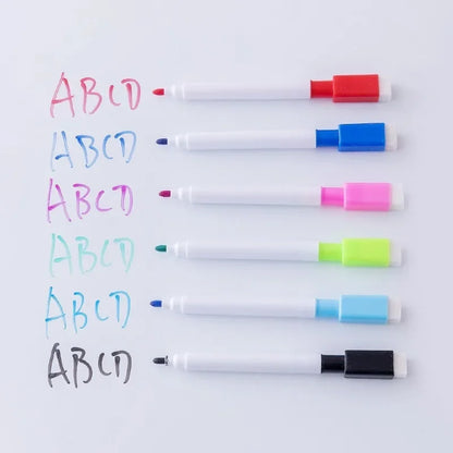 8Pcs/set Colorful Whiteboard Markers Erasable Pens for Kids Classroom and Office Supplies Marker Pen Classroom Supplies