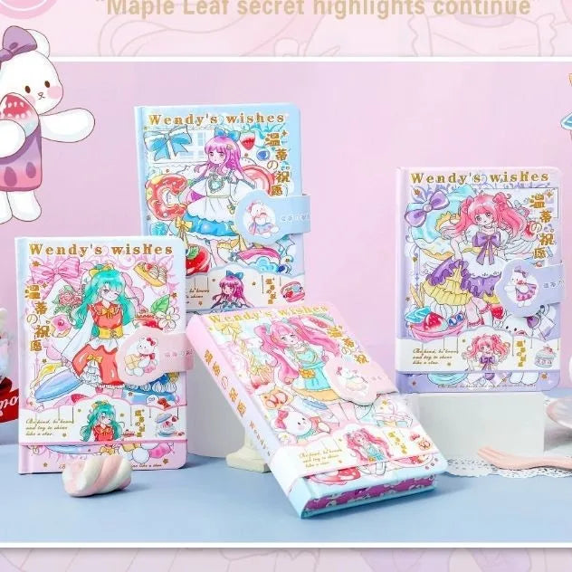 A6 notebook diary calendar office notebook 64k student portable notebook school stationery supplies student writing