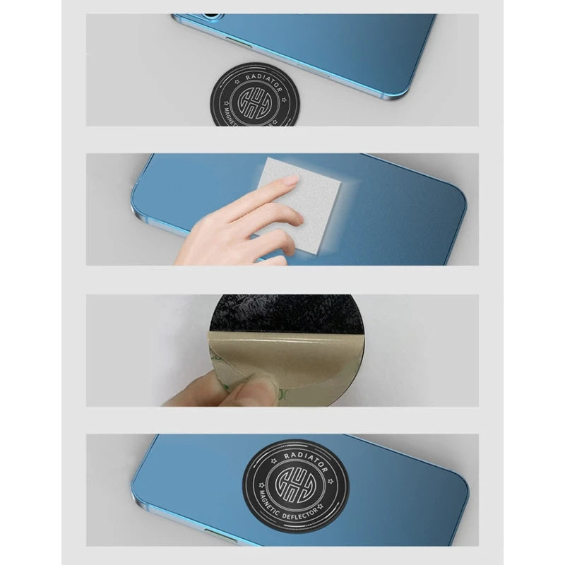 Mobile Phone Cooling Plate Universal Mini Mobile Phone Radiator Magnetic Stickers Expend Cooling Area For Mobile Phone