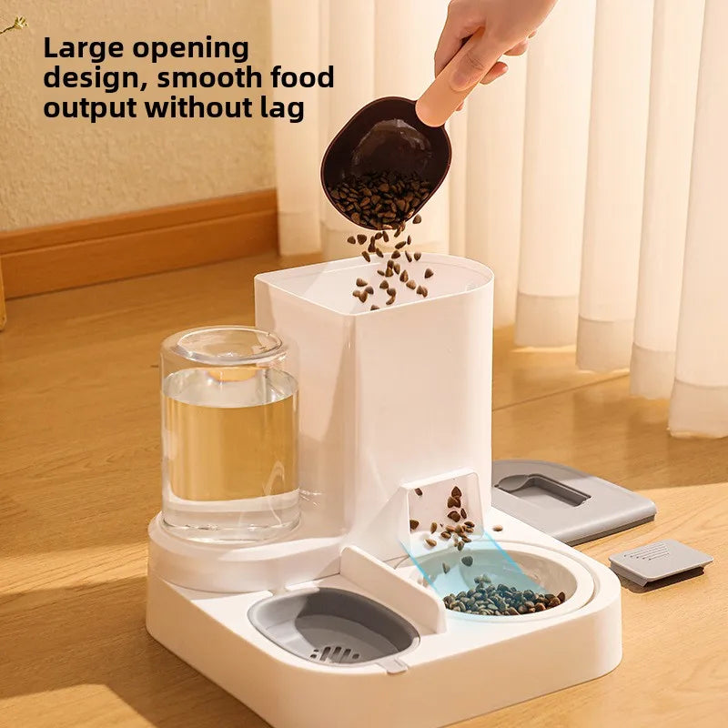 Pet automatic drinking water feeder Integrated large capacity dry and wet separation Ceramic bowl Stainless steel bowl